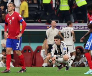 La tristeza en los rostros de los futbolistas fue el denominador común al finalizar el partido.