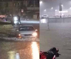 Calles sin paso vehicular y colonias afectadas han dejado las fuertes inundaciones en la ciudad de La Ceiba, en el departamento de Atlántida, al norte de Honduras, tras el ingreso de un frente frío en Honduras, donde siete departamentos se mantienen en alerta verde. A continuación las imágenes.