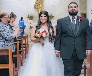 Después de cinco años de noviazgo, Jorge Luis Contreras González finalmente pasó por el altar junto a Andrea Gisell Almendárez Santos.