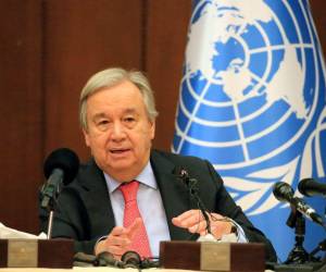 El secretario general de la <b>ONU</b>, Antonio Guterres.