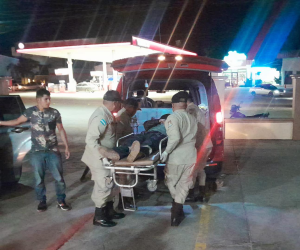 El menor fue trasladado de inmediato por miembros del cuerpo de Bomberos a un centro asistencial.