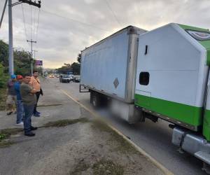 La madre y su pequeña fueron a parar debajo del camión tras ser embestidas por una camioneta.