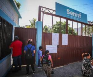 Con rótulos, banderas de Libre y de Honduras, se mantienen bloqueados los acceso a Senaf.