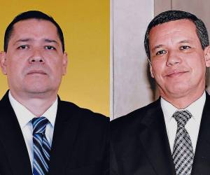 El magistrado Jorge Alberto Zelaya (izquierda) es quien tiene más denuncias de los que buscan reelegirse, con un total de 11. Rafael Bustillo (derecha) tiene ocho denuncias.