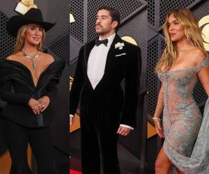 Los Grammy fueron, además de un premio al talento, una verdadera pasarela de moda. Aquí algunos de los mejor vestidos de la gala, entre ellos la cantautora estadounidense Lainey Wilson, quien lució un sombrero negro y un vestido con un escote muy pronunciado.