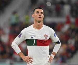 Cristiano Ronaldo ingresó de cambio en el segundo tiempo del partido ante Marruecos.