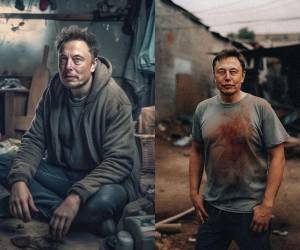 La Inteligencia Artificial (IA) es capaz de crear lo impensable, mundos hipotéticos, alternativos y hasta se atreve a “predecir el futuro”. Varios usuarios de las redes sociales decidieron consultarle a la IA cómo lucirían los multimillonarios si fuesen pobres. A continuación algunas de las imágenes.