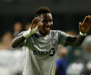 Quioto celebrando un gol en su elenco de Estados Unidos.