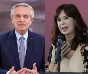 El presidente Alberto Fernández y la vicepresidenta Cristina Kirchner.