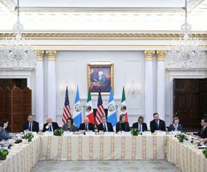 El secretario de Estado de Estados Unidos, Antony Blinken, se reunió con la ministra de Relaciones Exteriores de México, Alicia Bárcenas, y el ministro de Relaciones Exteriores de Guatemala, Carlos Ramiro Martínez.