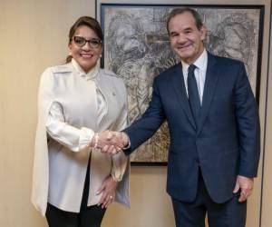 La presidenta Xiomara Castro se reunió este jueves con el titular de la Secretaría General Iberoamericana, Andres Allamand.
