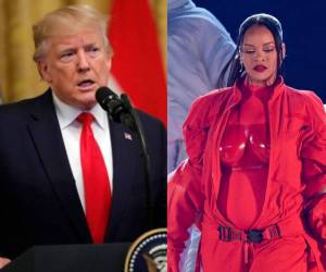 El expresidente Trump afirmó que Rihanna no tiene talento.