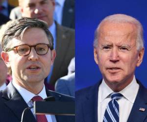 Mike Johnson, presidente de la Cámara de Representantes de Estados Unidos pide la renuncia de Biden.