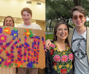 Juan Pablo Sánchez Gálvez ha sido el apoyo de su madre Xóchitl Gálvez durante la campaña presidencial.