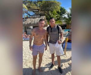 Emilio Izaguirre compartió en sus redes sociales una foto junto al legendario exjugador italiano.