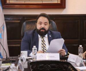Luis Redondo, presidente del Congreso Nacional de Honduras, durante la reunión de la Comisión Permanente realizada el 1 de octubre de 2023.
