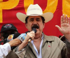 Manuel Zelaya Rosales ha estado presente por años en las marchas por la conmemoración al Día del Trabajador.