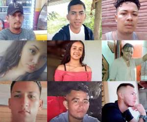 Nueve de las personas que permanecen desaparecidas.