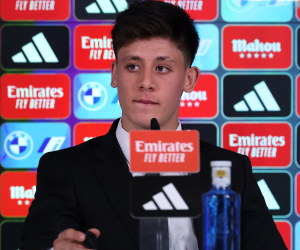 El otomano ha sido presentado como jugador madridista para las próximas seis temporadas por Florentino Pérez.