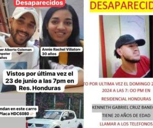Al día de hoy se desconoce el paradero de Roger Alberto Coleman, Annie Rachel Villatoro, Kenneth Cruz, Alejandro Aceituno y otro joven no identificado.