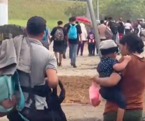 Sale la primera caravana migrante del año hacia los Estados Unidos.