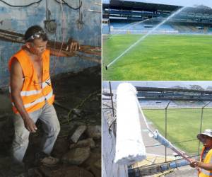 La cancha del estadio Morazán de San Pedro Sula ya casi se hace la entrega para inauguración, ahora han iniciado reparaciones en las graderías y camerinos, pero ¿por qué aún no se podrá jugar fútbol?