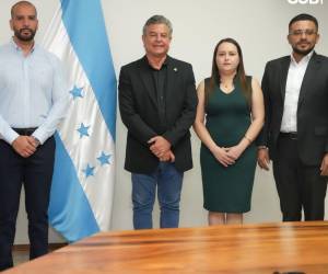 La juramentación de los miembros de la comisión interventora fue realizada por el secretario de Gobernación, Justicia y Descentralización, Tomás Vaquero, y el secretario general, Celso Alvarado.