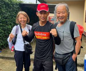 Los padres de Shin Fujiyama acompañarán a su hijo en el inicio del recorrido hacia Tegucigalpa.