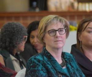 La embajadora de Estados Unidos en Honduras, Laura Dogu.