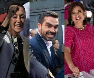 Los tres aspirantes presidenciales llegaron muy temprano este domingo 2 de junio a las casillas para ejercer su voto en las elecciones en México.