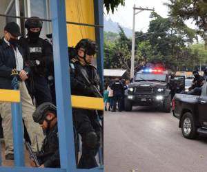 Con el uso de los vehículos Black Mamba y bajo un fuerte resguardo policial, fue trasladado el extraditable Roberto Cosenza hacia el aeropuerto Palmerola para ser llevado hacia Estados Unidos, donde es solicitado Corte del Distrito Sur de Florida por delitos relacionados con el lavado de activos. A continuación las imágenes de su traslado.