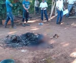 La mayor parte de los restos de la víctima quedaron reducidos a cenizas.