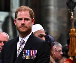 Harry se mostró serio durante la ceremonia de coronación.