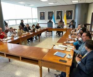Los decanos y directores de centros regionales se reunieron con el rector Odir Fernández este martes.