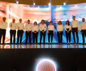 Ejecutivos de Petrhosa se dieron cita en el evento de inauguración y lanzamiento de las estaciones de servicio de Shell en Tegucigalpa y San Pedro Sula.