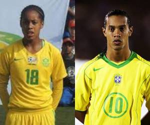 Tanto por su talento y magia en la cancha, así como por sus polémicas extracancha, Ronaldinho es uno de los jugadores que sin importar el pase de los años sigue dando de que hablar. El brasileño en las últimas horas ha vuelto a ser tendencia en redes sociales gracias a Miche Minnies, una jugadora sudafricana que ha sorprendido por su enorme parecido con el ‘10’.