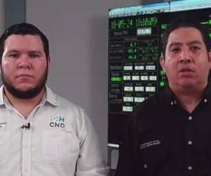 El gerente interino de la ENEE, Erick Tejada y el Gerente Coordinación Técnica, Christian Sanabria, aseguraron en cadena nacional que la sequía y la ola de calor están afectando el sistema energético del país.