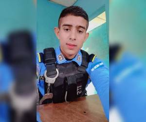 Rostro de Noel Enrique Rodríguez, policía muerto en ataque.