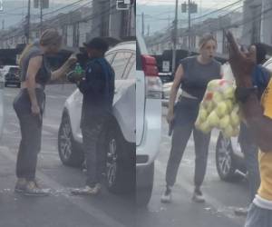 Hace una semana una mujer amenazó con una arma de fuego a un limpia parabrisas en el bulevar Morazán de la capital; el hecho quedó registrado en video.