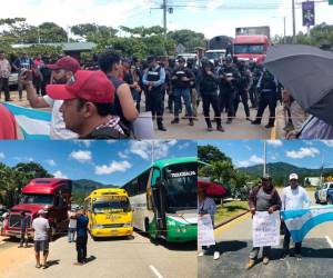 La protesta realizada en la entrada del municipio de Campamento, Olancho, fue debido a los constantes apagones de energía eléctrica sin previo aviso, afectando a todos los residentes de la zona.