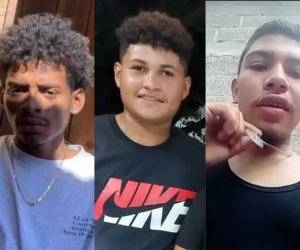 Foto en vida de los tres jóvenes asesinados la noche de este jueves-04 de abril-.
