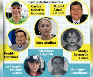Se trata de los nacionalistas Sara Ismela Medina Galo, Miguel Ángel Gámez, Gladys Bernarda Casco Cruz, Freddy Espinoza Mondragón y Carlos Roberto Guevara.
