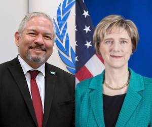 La embajadora de Estados Unidos en Honduras, Laura Dogu, y el Canciller de la República, Enrique Reina, uniformaron posturas.