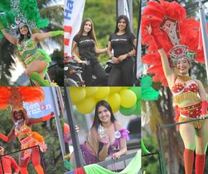 Guapas jovencitas engalaron con su belleza el desfile de carrozas durante el festival por el 445 aniversario de fundación de Tegucigalpa. A continuación una colección de hermosas capitalinas captadas por EL HERALDO.