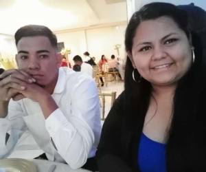 Imagen en vida de Cristian Mendoza y de su esposa, Enna Aguilar.