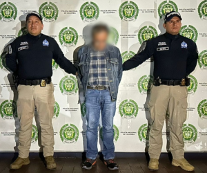 Momento de la detención del “Monstruo del Tequendama” en Bogotá, Colombia.