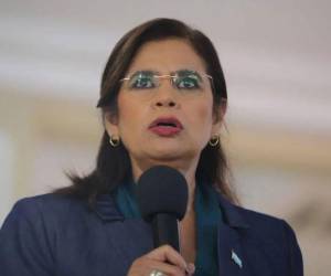 Rixi Moncada, excandidata presidencial del partido Libertad y Refundación (Libre).