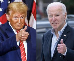 Joe Biden y Donald Trump coinciden este sábado en <b>Georgia.</b>