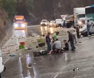 Un muerto y un herido tras accidente en la CA-5, a la altura de El Rosario, Comayagua