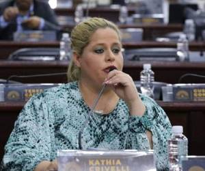 La diputada del Partido Liberal, Kathia Crivelli.